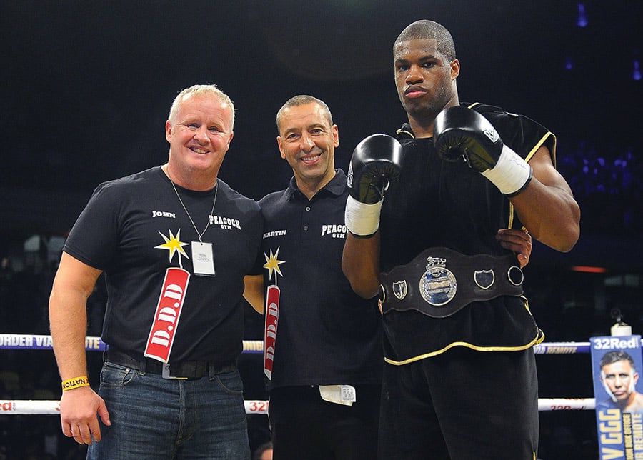 Daniel Dubois defeats AJ Carter during a Boxing Show at the Copper Box Arena on 16th September 2017 Frank Warren Show, Boxing, Copper Box Arena, London, United Kingdom - 16 Sep 2017 (Rex Features via AP Images)