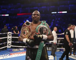 Former heavyweight title challenger Dillian Whyte. Photo by Lawrence Lustig