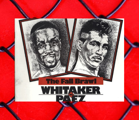 Pernell Whitaker (left) vs. Jorge Paez promotional art