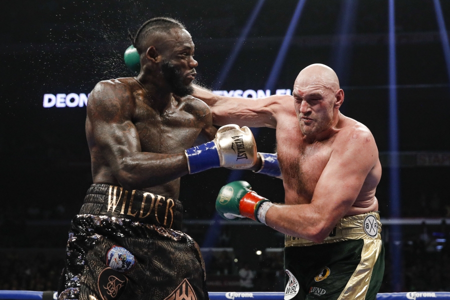 WBC heavyweight titlist Deontay Wilder (left) vs. lineal heavyweight champion Tyson Fury. Photo by Esther Lin/ Showtime