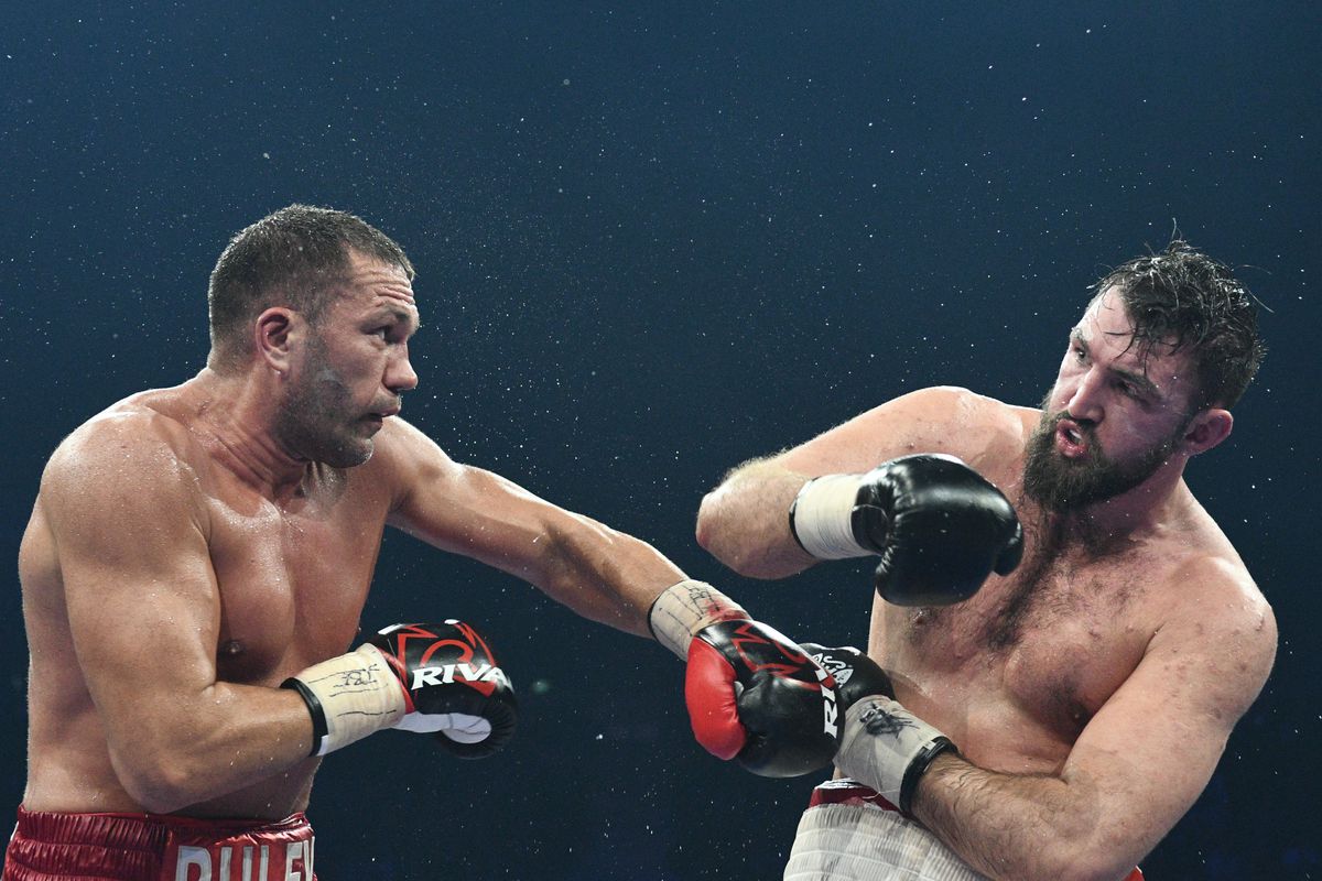 Kubrat Pulev (left) vs. Hughie Fury. Photo credit: Hennessy Sports