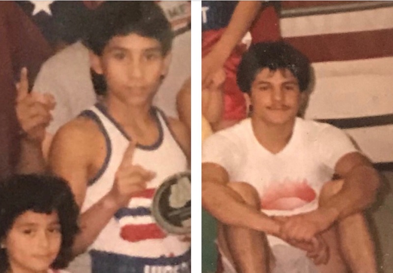 A young Danny Romero (left) and Johnny Tapia on the Hideout Boxing Club team. Photo courtesy of Danny Romero's Hideout