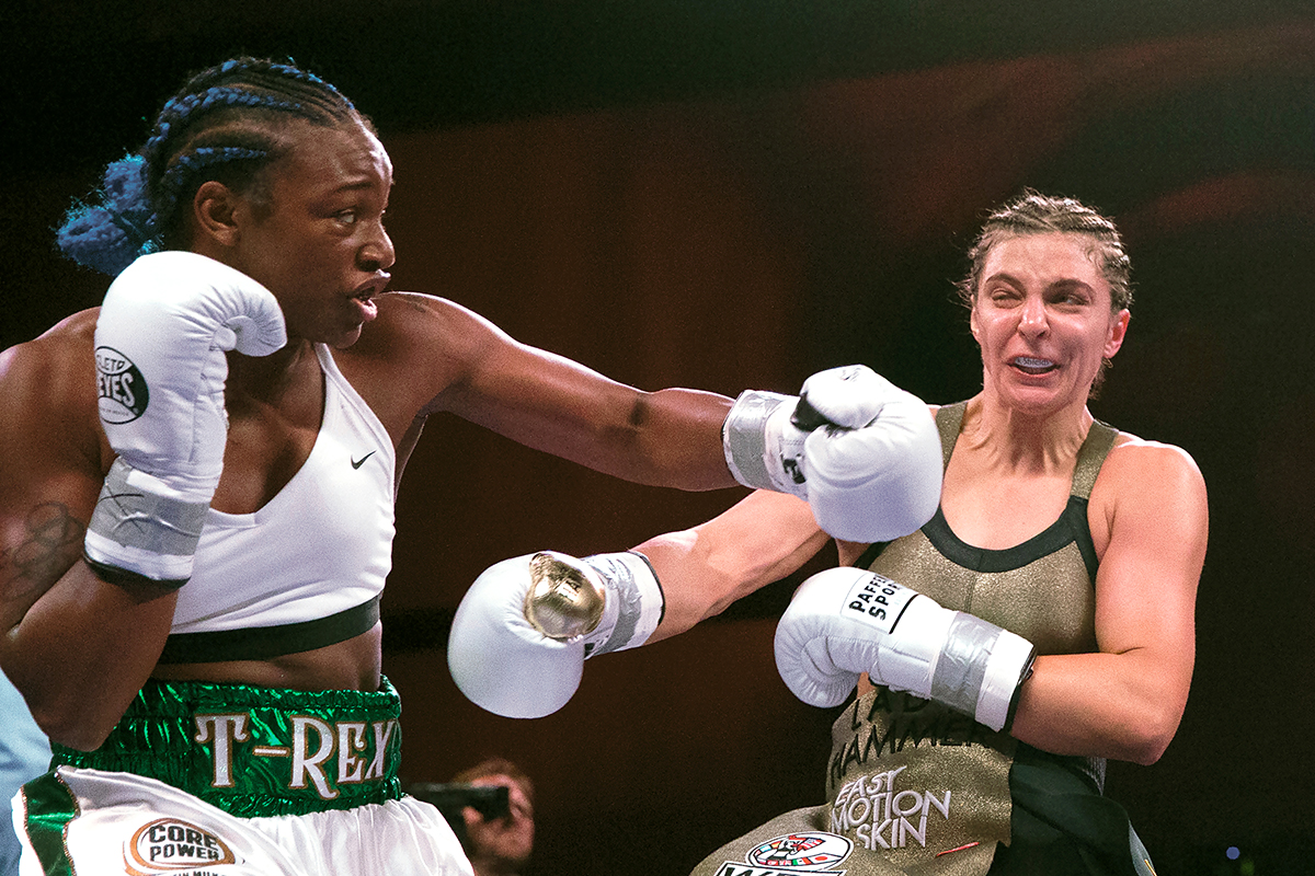 Claressa Shields believes her more dominant win to become undisputed champion shows she's the best female boxer ever. Photo by Mitchell Leff/Getty Images