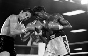 Chacon wasn't able to last the 15-round distance with Boza-Edwards the first time they fought. (Photo by: The Ring Magazine via Getty Images)