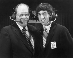 A concerned Dr. Ferdie Pacheco co-commentated Chacon-Boza-Edwards II with Marv Albert on NBC.