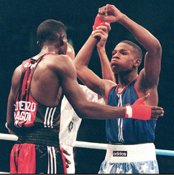 1996 Floyd Mayweather Jr. Fight Worn Boxing Trunks Used During Atlanta 1996  Olympic Semi-Finals Controversial Decision Vs. Serafim Todorov (Resolution  Photomatching), Sotheby's & Goldin Auctions Present: A Century of  Champions, 2020