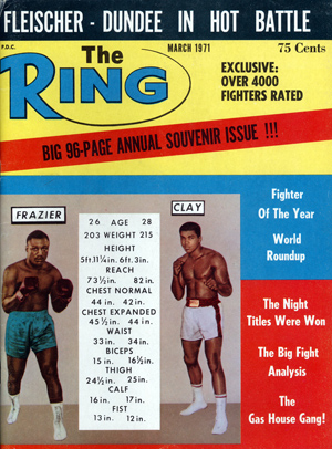 Souvenir Big 96 Page Issue The Ring Boxing Magazine March 1968 