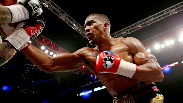 Anthony Joshua pulls out of Kevin Johnson fight with back injury