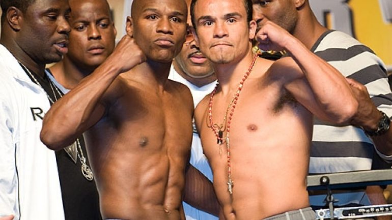 Mayweather-Marquez weigh-in