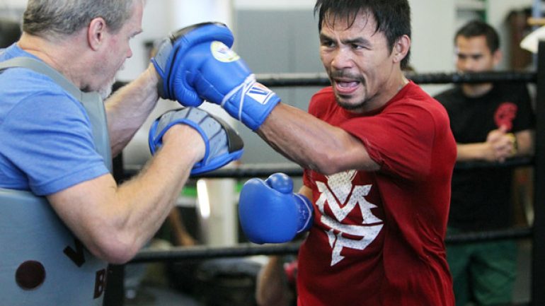 Photo gallery: Manny Pacquiao workout