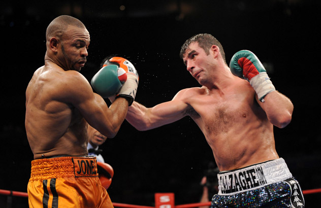 Joe Calzaghe defeated Roy Jones Jr. in the final bout of his career. He retired unbeaten in 46 pro bouts. Photo by Don Emmert-AFP-Getty Images