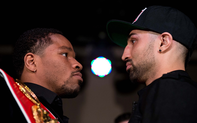 Paulie Malignaggi is very familiar with IBF welterweight titleholder Shawn Porter, who stopped him in four rounds in April. Photo by Nicholas Kamm-AFP