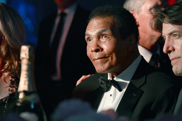 Muhammad Ali in 2013. Photo by Michael Kovac/Getty Images.