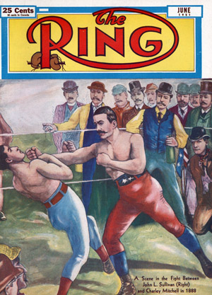 Ring Magazine Cover - John L. Sullivan and Charley Mitchell