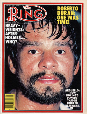 Ring Magazine Cover - Roberto Duran