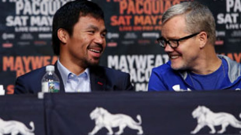 Manny Pacquiao seems to be in an ideal frame of mind