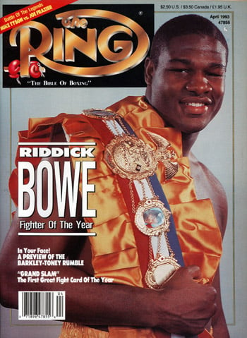 Ring Magazine Cover - Riddick Bowe