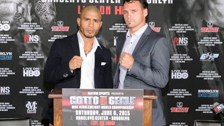 Miguel Cotto unapologetic about catchweight for Daniel Geale