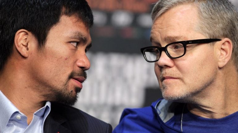 Roach says no tune-up for Pacquiao, could return in 9 months
