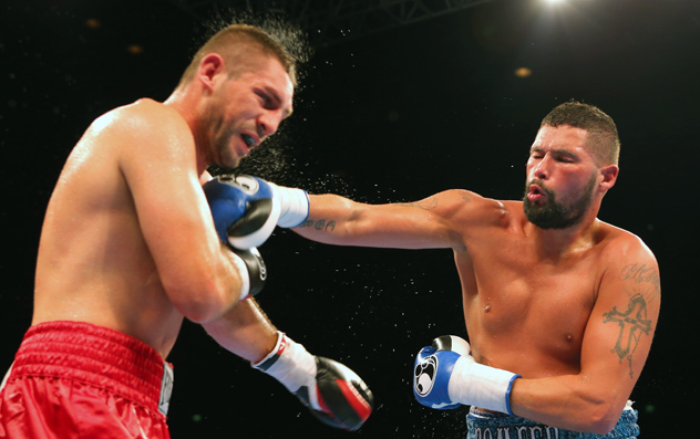 Tony Bellew (R) vs. Ivica Bacurin. Photo by Dave Thompson/Getty Images