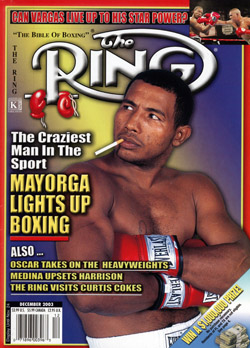 Ring magazin címlapja - Ricardo Mayorga