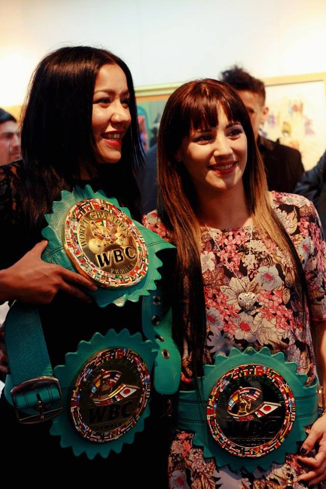 Erica Farias and Soledad Matthysse. Photo credit: Andrea Carrio/Kolo Images Photography