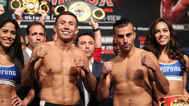 Golovkin-Lemieux final bout sheet with weigh-in results