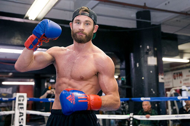 A bearded (and heavily muscled) Chris Algieri tops the New York talent-laden undercard to the Daniel Jacobs-Peter Quillin main event at Brooklyn's Barclays Center on Saturday. Photo by Esther Lin / Showtime