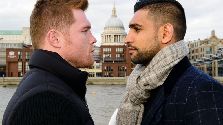 Canelo Alvarez’s May 7 bout with Amir Khan will be shown at movie theaters
