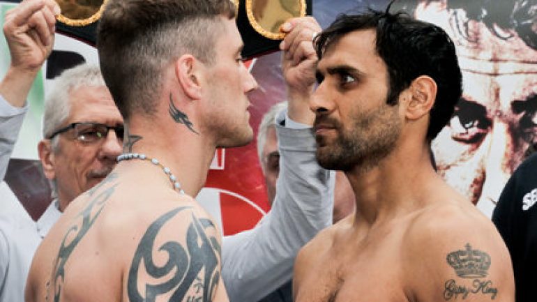 Weigh-in result: Ricky Burns 139.2, Michele Di Rocco 139.4