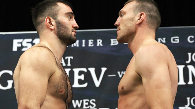 Gassiev-Shimmell PBC weigh-in results and photos