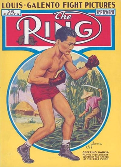 Ceferino Garcia on the cover THE RING