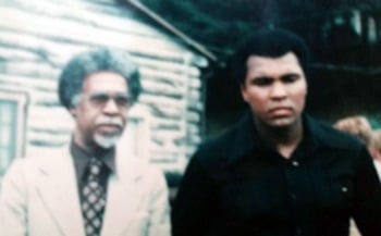 Muhammad Ali with Montell Griffin's father. Photo courtesy of Griffin