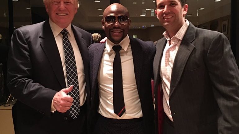 Mayweather and Trump meet in ego-filled pic