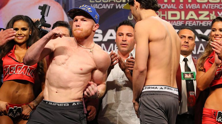 Canelo-Chavez Jr. weigh-in