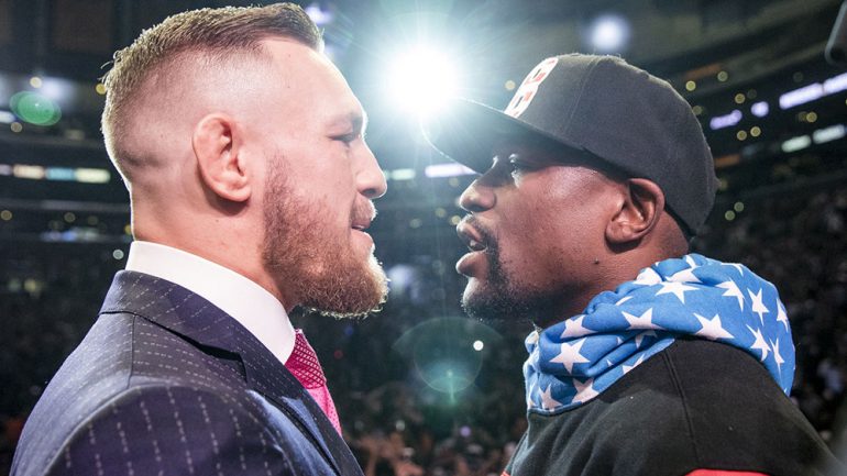 Insults, taunts fly at Floyd Mayweather-Conor McGregor kickoff