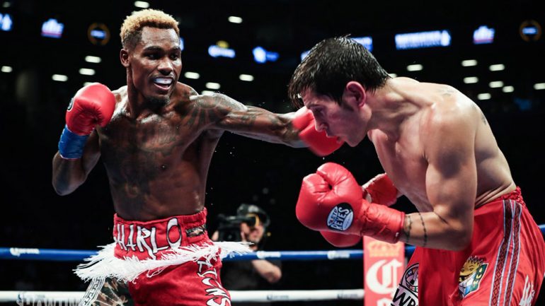 Jermall Charlo blasts out Jorge Heiland in four in 160-pound debut