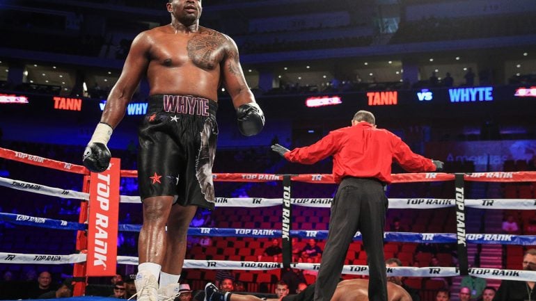 Dillian Whyte offers to fight Tony Bellew on short notice following David Haye’s injury