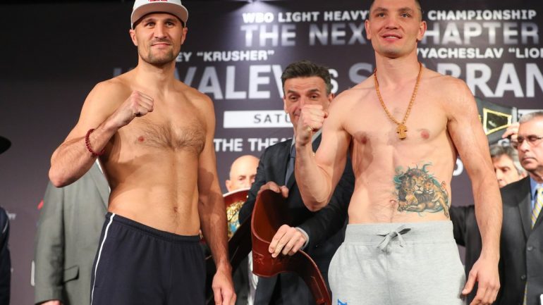Weights/Photos: Sergey Kovalev, Vyacheslav Shabranskyy ready for title fight
