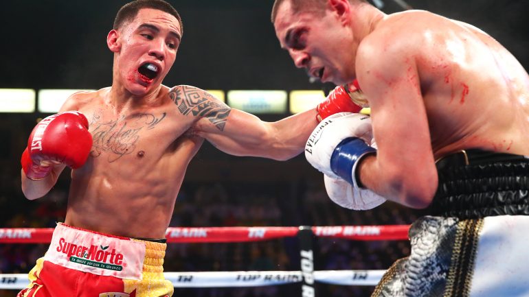Oscar Valdez retains title with decision victory over Scott Quigg in brutal fight