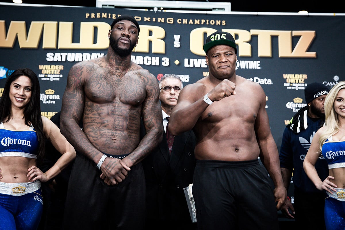 Photo gallery: Deontay Wilder-Luis Ortiz weigh-in - The Ring