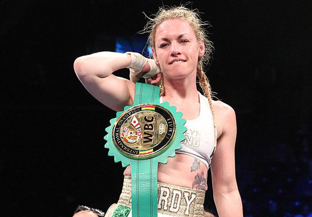 Heather Hardy fights for pay equality for female fighters picture pic