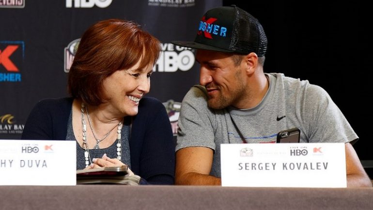 Kathy Duva to Sergey Kovalev’s social media critics: Let them hate. He had a great night
