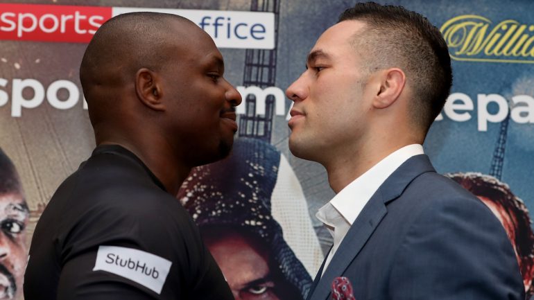 Dillian Whyte and Joseph Parker primed for heavyweight showdown in London