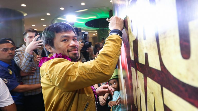 Manny Pacquiao, Lucas Matthysse make grand arrivals in Kuala Lumpur