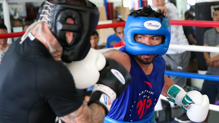 Photos: Manny Pacquiao sparring in Philippines