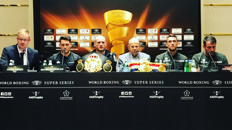 George Groves and Callum Smith both fit and eager at final press conference