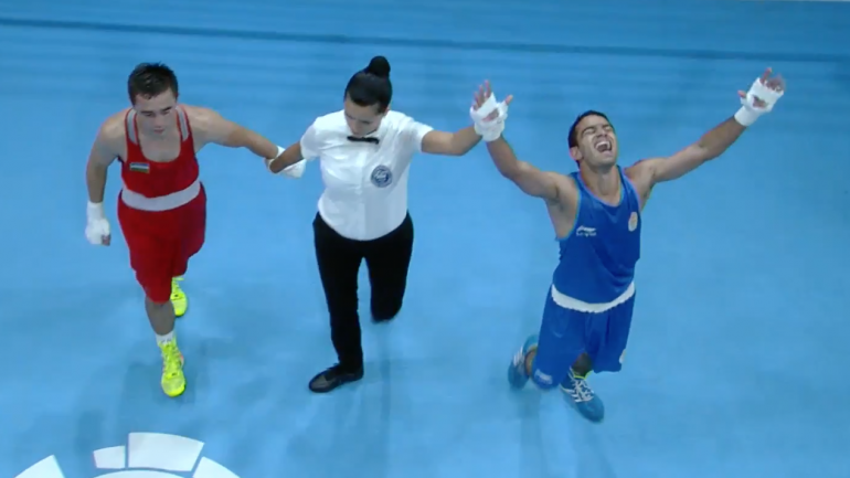 India’s Amit upsets Olympic champ Hasanboy Dusmatov for Asian Games gold