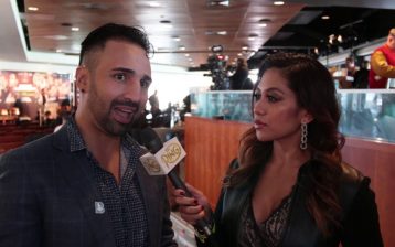 Former two-division titlist and current Showtime analyst Paul Malignaggi (left) and Cynthia Conte.