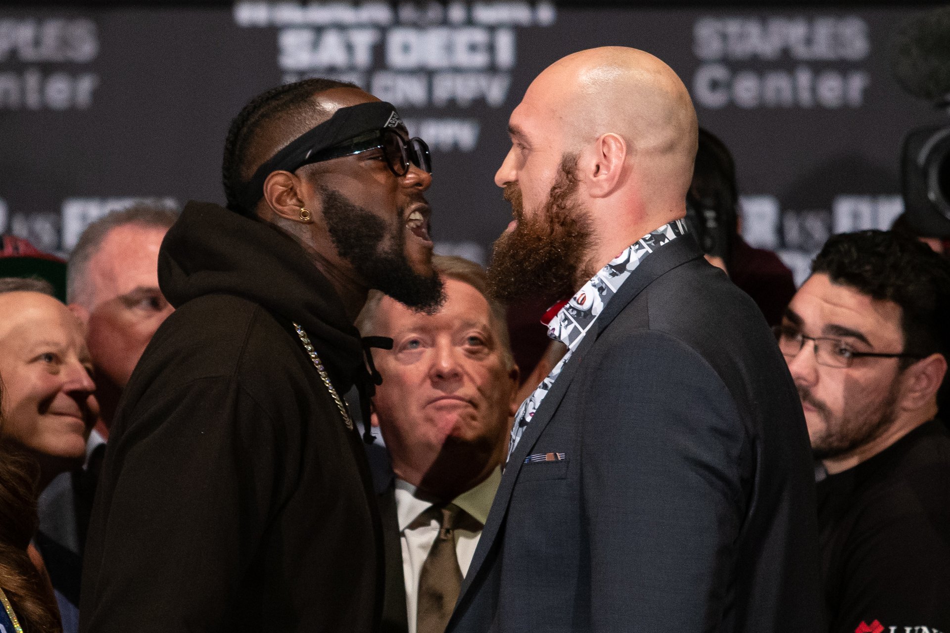 Deontay Wilder, Tyson Fury antsy to put hands on one another following months of hype ...1920 x 1280